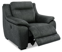  Fauteuil à inclinaison électrique Novo en tissu - gris 