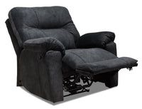  Fauteuil coulissant inclinable Gybson de 38 po fabriqué au Canada en tissu gris graphite