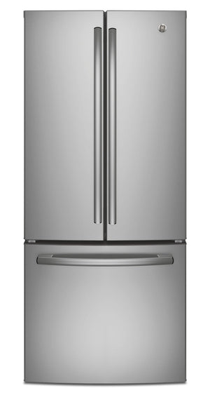 Réfrigérateur GE de 20,8 pi³ et de 29,8 po à portes françaises - acier inoxydable résistant aux traces de doigts - GNE21DYRKFS