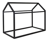  Lit maison Walt pour enfants, bois, noir - format lit simple