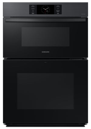 Four à micro-ondes combiné avec four mural électrique Samsung de 7 pi³ et de 30 po avec caméra AI Pro CookingMC - acier noir mat - NQ70CG700DMTAA