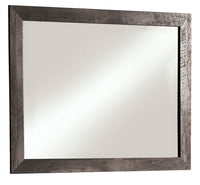  Miroir de commode de chambre à coucher Sawyer - gris rustique