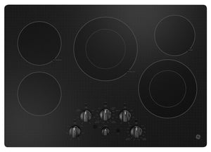 Surface de cuisson électrique GE de 30 po avec boutons de commande intégrés - JEP5030DTBB