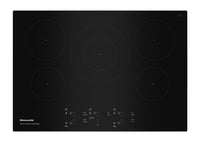  Surface de cuisson à induction KitchenAid de 30 po à 5 éléments - noire - KCIG550JBL