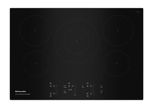 Surface de cuisson à induction KitchenAid de 30 po à 5 éléments - noire - KCIG550JBL