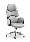 Fauteuil président Maren de 25 po - gris et blanc