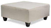  Pouf Addison en tissu Leath-Aire - beige