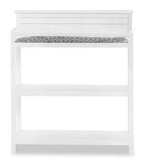 Table à langer Harper pour bébé avec matelas à langer - blanche