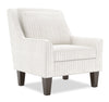 Fauteuil d’appoint club Sofa Lab personnalisable de 29 po fabriqué au Canada en tissu blanc Dolphin avec pattes en bois