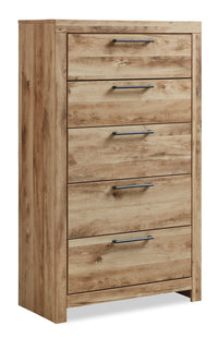  Commode verticale Derekson de 31,7 po (L) x 53,9 po (H) à 5 tiroirs pour la chambre à coucher - naturelle