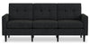 Sofa modulaire BLOK de Scott Living de 88,97 po en tissu gris anthracite avec accoudoirs à l’anglaise et coussins réversibles