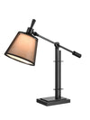 Lampe de travail et de bureau Carter industrielle de 24 po avec recharge USB