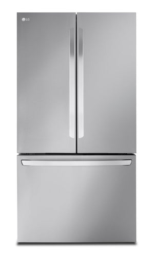 Réfrigérateur LG de 27 pi³ et de 36 po à portes françaises de profondeur comptoir MAXMC - acier inoxydable Smudge-ProofMD - LRFLC2706S