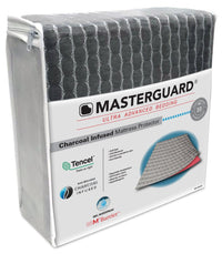  Protège-matelas en tissu TencelMD imprégné de charbon de MasterguardMD pour lit simple 