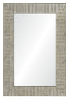 Miroir Art déco argenté - 24 po x 36 po