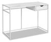 Bureau Everly de 42,25 po avec tiroir - blanc