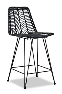  Tabouret Zuma de hauteur comptoir - noir