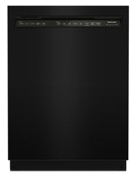  Lave-vaisselle encastré KitchenAid de 24 po et de 47 dBA avec commandes à l’avant - noir - KDFE104KB…