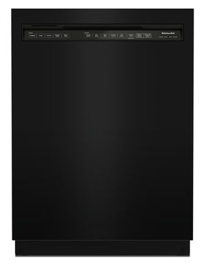 Lave-vaisselle encastré KitchenAid de 24 po et de 47 dBA avec commandes à l’avant - noir - KDFE104KBL