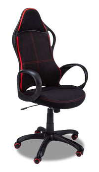 Fauteuil de jeu Skylar de 26,5 po de calibre commercial - noir et rouge