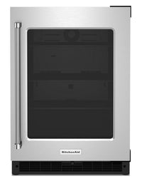  Réfrigérateur KitchenAid de 5,2 pi³ et de 24 po sous le comptoir - acier inoxydable - KURR214KSB