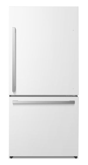 Réfrigérateur Hisense de 17 pi³ et de 31,1 po à congélateur inférieur - blanc - RB17A2CWE