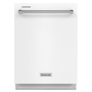 Lave-vaisselle KitchenAid de 39 dB avec commandes sur le dessus et 3e panier - KDTE204KWH