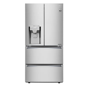 Réfrigérateur LG de 18 pi³ et de 33 po à portes françaises de profondeur comptoir - acier inoxydable Smudge-ProofMD - LRMXC1803S