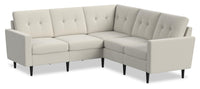  Sofa sectionnel modulaire BLOK à accoudoirs à l’anglaise - bouclé ivoire