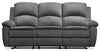 Sofa à inclinaison électrique Chandler de 82 po en tissu de chenille grise 