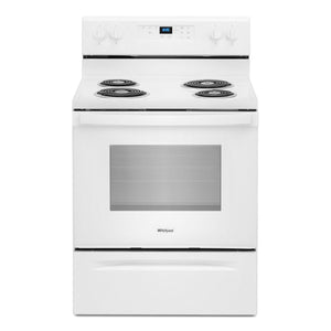 Cuisinière électrique Whirlpool de 4,8 pi³ avec autonettoyage - blanche - YWFC315S0JW