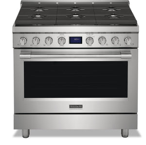 Cuisinière à gaz Frigidaire Professional de 4,4 pi³ à convection véritable avec surface de cuisson à 6 brûleurs - acier inoxydable Smudge-ProofMD - PCFG3670AF