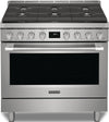 Cuisinière hybride Frigidaire Professional de 4,4 pi³ avec convection à 2 ventilateurs et surface de cuisson à 6 brûleurs - acier inoxydable Smudge-ProofMD - PCFD3670AF