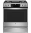 Cuisinière intelligente hybride Profile de 5,6 pi³ avec convection européenne véritable - acier inoxydable résistant aux traces de doigts - PC2S930YPFS