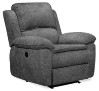  Fauteuil à inclinaison électrique Chandler en chenille - gris