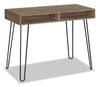 Bureau Ezra de 40 po avec compartiments ouverts - taupe