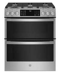  Cuisinière intelligente à gaz Profile de 6,7 pi³ avec convection européenne véritable - acier inoxyd…