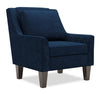 Fauteuil d’appoint club Sofa Lab personnalisable de 29 po fabriqué au Canada en tissu de velours avec pattes en bois - bleu Royal Blue