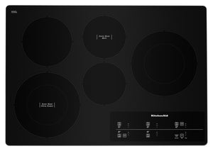 Surface de cuisson électrique KitchenAid de 30 po à 5 éléments - acier inoxydable - KCES950KSS