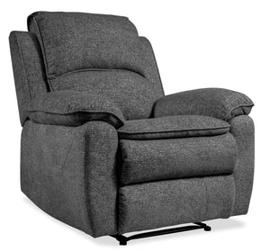 Fauteuil inclinable Chandler en chenille - gris