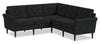 Sofa sectionnel modulaire BLOK de Scott Living 5 pièces en tissu avec accoudoirs enroulés et coussins réversibles - gris anthracite