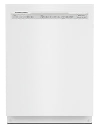  Lave-vaisselle encastré KitchenAid de 24 po et de 47 dBA avec commandes à l’avant - blanc - KDFE104K…