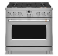  Cuisinière intelligente à gaz Café de 6,2 pi³ avec convection européenne véritable et grilles autone…