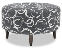  Pouf The Curve de Sofa Lab de 31 po fabriqué au Canada en tissu - Heather multicolore 