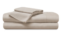  Ensemble de draps haute performance Hyper-LinenMC de BEDGEAR 4 pièces pour grand lit - beige 