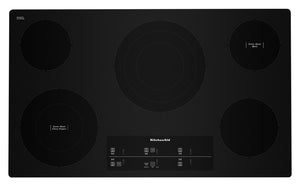 Surface de cuisson électrique KitchenAid de 36 po avec commandes tactiles - KCES956KBL