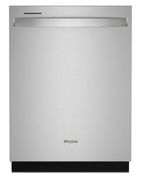  Lave-vaisselle encastré Whirlpool de 24 po et de 50 dBA avec commandes sur le dessus - acier inoxyda…