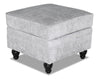 Pouf Bellmont en chenille - platine