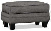  Pouf Tula de 35 po fabriqué au Canada en tissu - gris acier