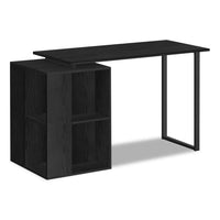 Bureau Thea de 55 po à tablettes - noir